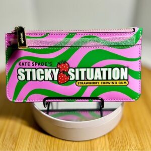 Kate Spade Treat Yourself Collection 'Sticky Situation' Card Holder Wallet NWT